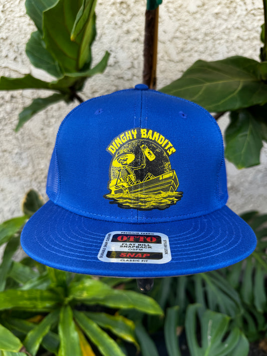 Blue wuth Black and Yellow trucker hat